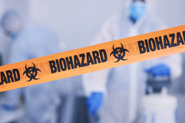 Professional Biohazard technician working in York Beach, ME
